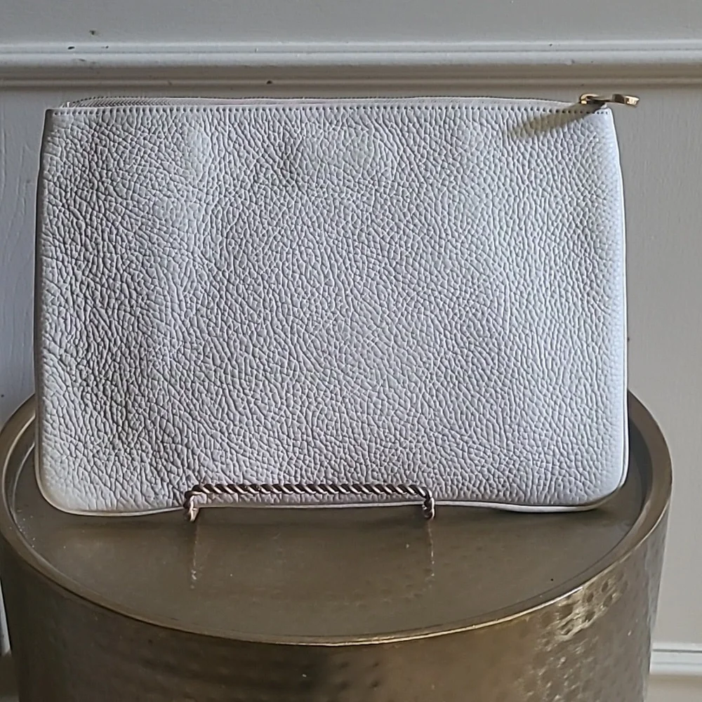 GiGi New York Oversized Leather Clutch Snakeskin Design - Picture 3 of 7